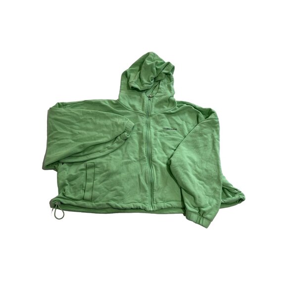 LES BENJAMINS Full Zip Hoodie in Green - Picture 1 of 4